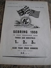 SEBRING 1959 THREE ACE
