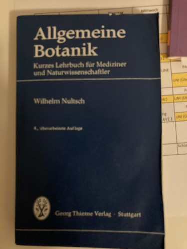 Allgemeine botanik kurzes - allgemeine, :