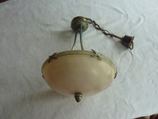 Deckenleuchte Pendelleuchte mediteran dekorativ Landhaus Messing  Keramik