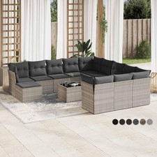 Gartensofa Set mit Kissen Poly