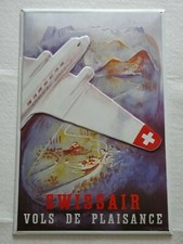 Swissair Flugzeug  Blechschild  40x60 stark geprägt