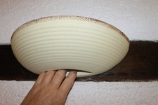 Wandlampe Innen Halbrund oben & unten offen Gips 32 x 12 x 10 E 27