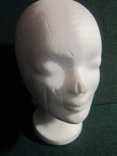 Perückenkopf (Styropor) weiblich