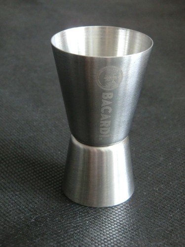 Bacardi edelstahl jigger - bacardi,