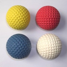 Minigolfbälle 4er Set Anlagenbälle genoppt