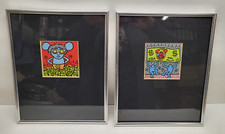 Keith Haring - 2 Kunstdrucke "Andy Mouse" im Rahmen 30x25cm