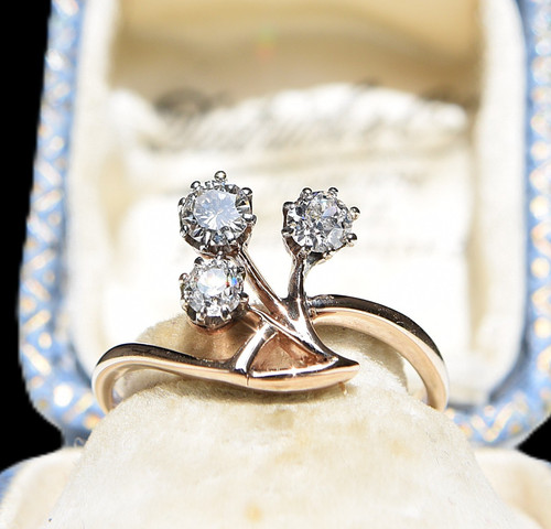 Antiker jugendstil 585 gold - 585,