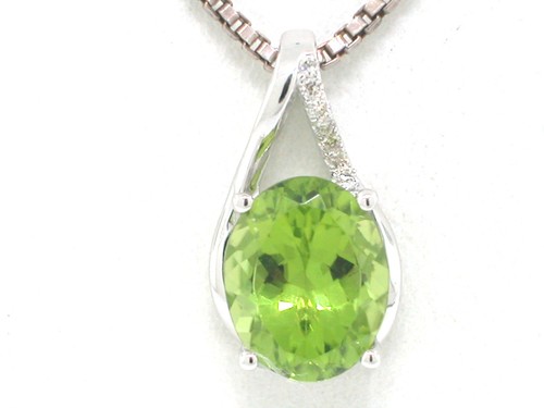 Peridot anhänger 585 - peridot,