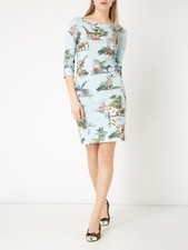 Sky Garden 💙 Marc Cain Kleid N1 Hellblau Jungle Print