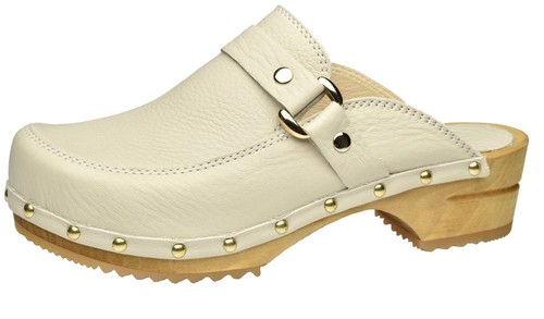 Sanita wood lillen damen clogs - wood,