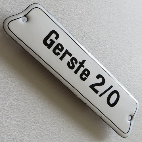 Gerste antikes emailschild - gerste,