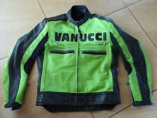 Fast neu! Spitzen-Motorradjacke aus Leder von Vanucci für Herren mit Gr. 50