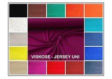 Viskose Jersey Stoffe Uni 160cm Breit Bekleidung Nähen Viscose Elasthan Jersey 