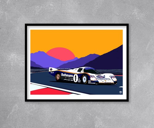 Porsche 962c rothmans mans - rothmans,
