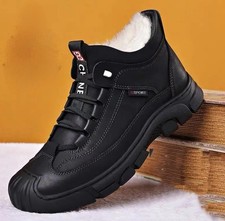 Neue Herren Winter Lederstiefel Gr. 43 / 44 Merino Winterstiefel Boots Stiefel