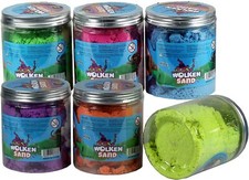 Wolkensand 6er Set - Spielsand zum Formen und Modellieren - Kreatives Spielen