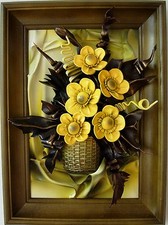 Bild aus Leder in 3D Optik -