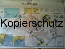 SCHAUTAFEL/LEHRTAFEL NVA JAMZ-238W MOTOR  DER MT-LB,TRAKTOR K700,KEIN BMP1,TATRA
