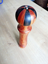 Pfeffermühle verschiedene Edelhölzer Vintage Unikat schweizer Mahlwerk Höhe 24cm