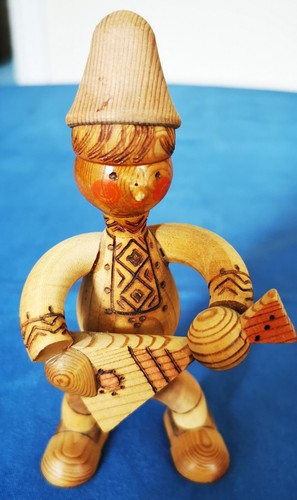Balalaika spieler holz - holz, figur