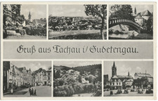Tachau im Sudetengau alte Ak mit 6 AbbildungenBöhmen, Sudetenland, Tachov