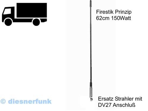 Funk antenne firestik - cb,