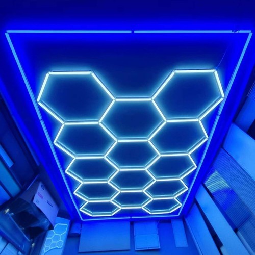 14x led hexagon lampe - 14x,
