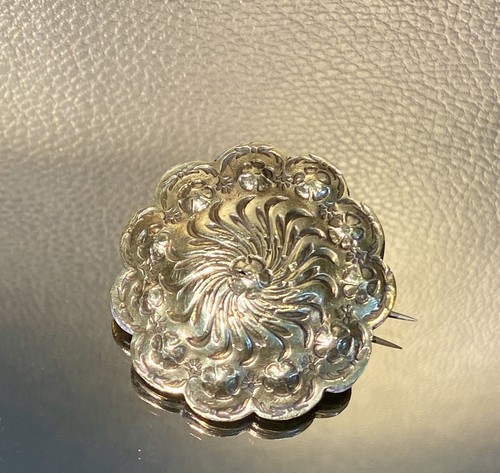Antike florale brosche bronze - florale,