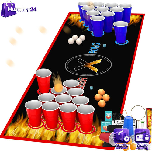 Trinkspiel set bierpong - trinkspiel,