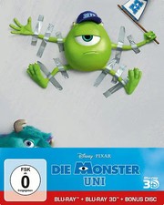 Die Monster Uni [Steelbook, 3D, inkl. 2D Version, 3 Discs]