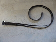 schmaler Gürtel braun Nieten Kunstleder 116 cm doppelreihig Neu