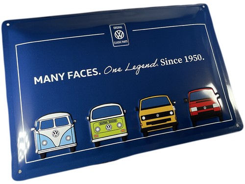 Original blechschild bus - blechschild, vw