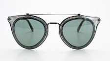 VALENTINO Sonnenbrille VA2019 3005 71 Cat Eye Pilot Silber Grau Industrial L