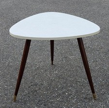 Mid Century Nierentisch - Wohnzimmertisch weiß - 1950s 60s Tisch