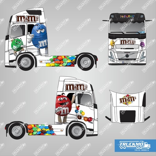 Truckmo decals volvo fh - truckmo, m&m´s