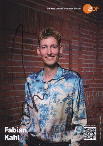 Autogrammkarte fabian kahl - fabian,