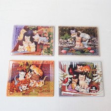 Jürgen Scholz 4x Wandbild - Katzen in 4 Jahreszeiten  Ltd. Edition Autumn Anties