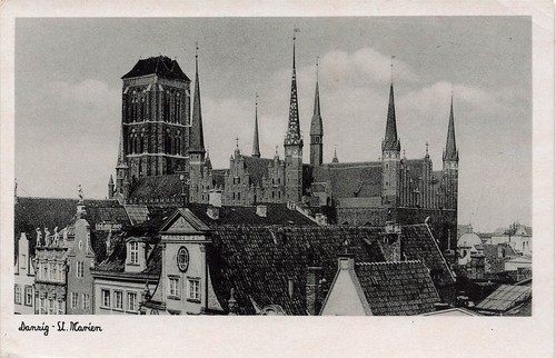 Danzig marienkirche - ak, st.