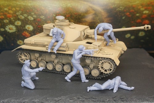 Ww2 resin 5 figuren - 1:35,