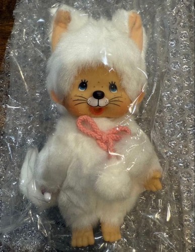 Eulimited monchhichi white cat - white,