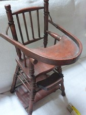 Hochstuhl für Puppen, ausklappbar, Holz   50 cm   ohne Bär