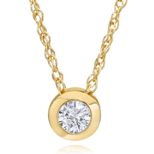 14k gelbgold ct runder - 14k,