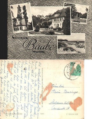 Baabe rügen mehrbild ddr alte - baabe,