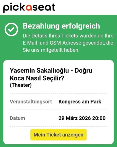 Ticket yasemin - ticket,