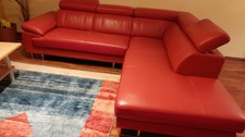 Leder Sofa rot gebraucht