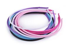 2 x Haarreifen 4 mm breit Kunststoff Frisur Haar Kopf modisch chic Mädchen