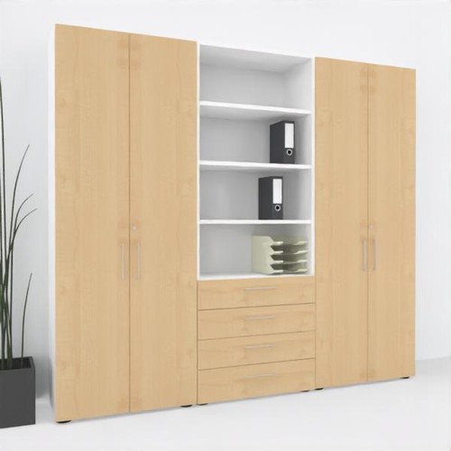 Büro schrankwand aktenschrank - büro-schrankwand,