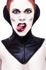 Leder Halskorsett mit