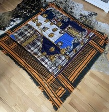 Neu Plomo o Plata Schal Scarf mit Seide neu 