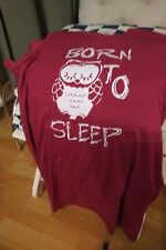 Damen Nachthemd/ Shirt Brombeere Eule Aufschrift M 40/ 42